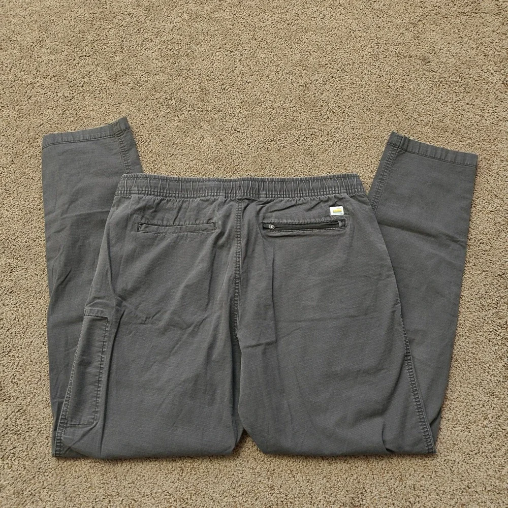 Vuori Ripstop Pant Mens XL Charcoal Grey Organic Cotton Stretch V412 Hiking - Picture 14 of 14